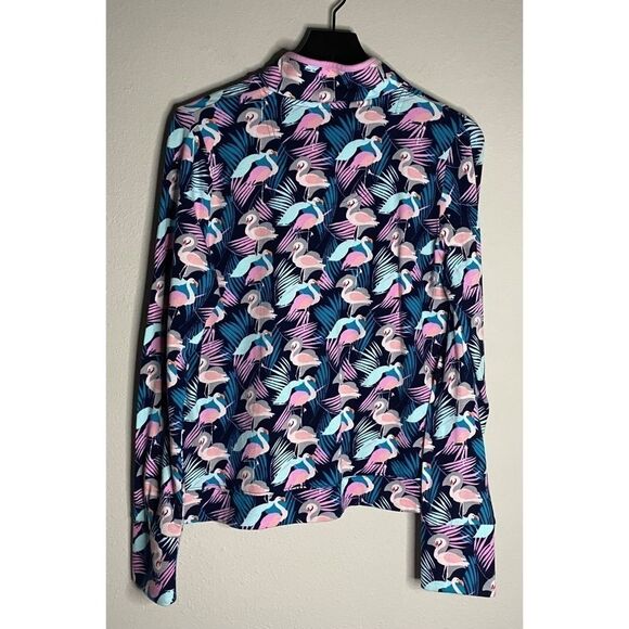 Crown & Ivy Flamenco Print Long Sleeve Pullover Size M - Picture 2 of 9